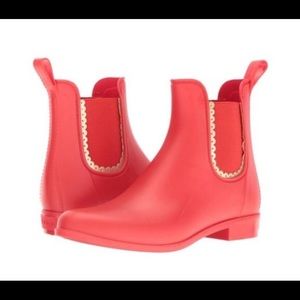 Red Jack Rogers Rain Booties size 7